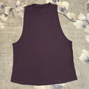 ALO Yoga Dark Purple Muscle Tee